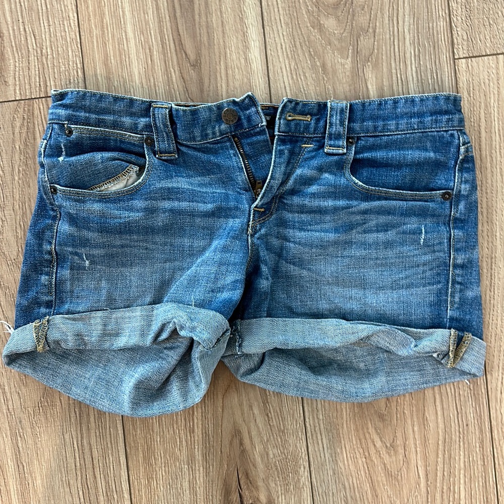 Jcrew denim shorts size 2